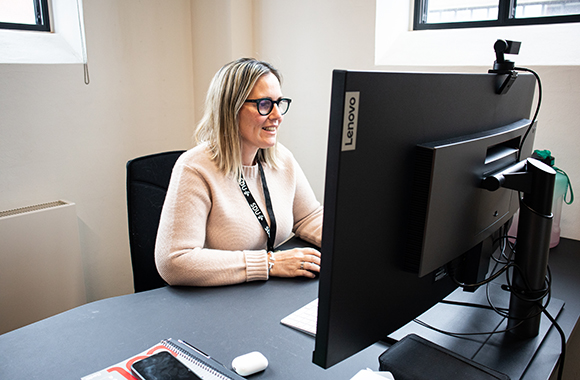 Valentina Lenarduzzi på sit kontor i Vejle