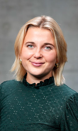 Portræt af medarbejder Freja Thomsen