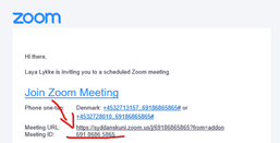 Zoom meeting ID