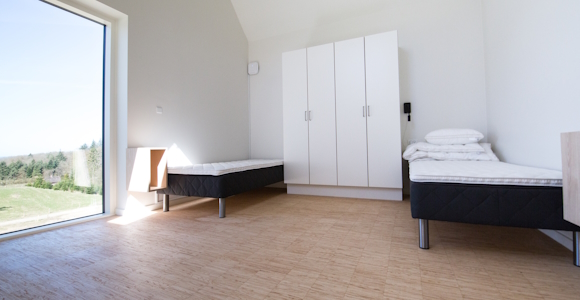 Eksempel på dobbeltværelse uden hems