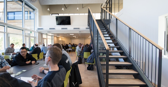 Opholdsrum og forelæsningsrum slået sammen