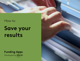 hands going though a filing cabinet. text saying how to save your results