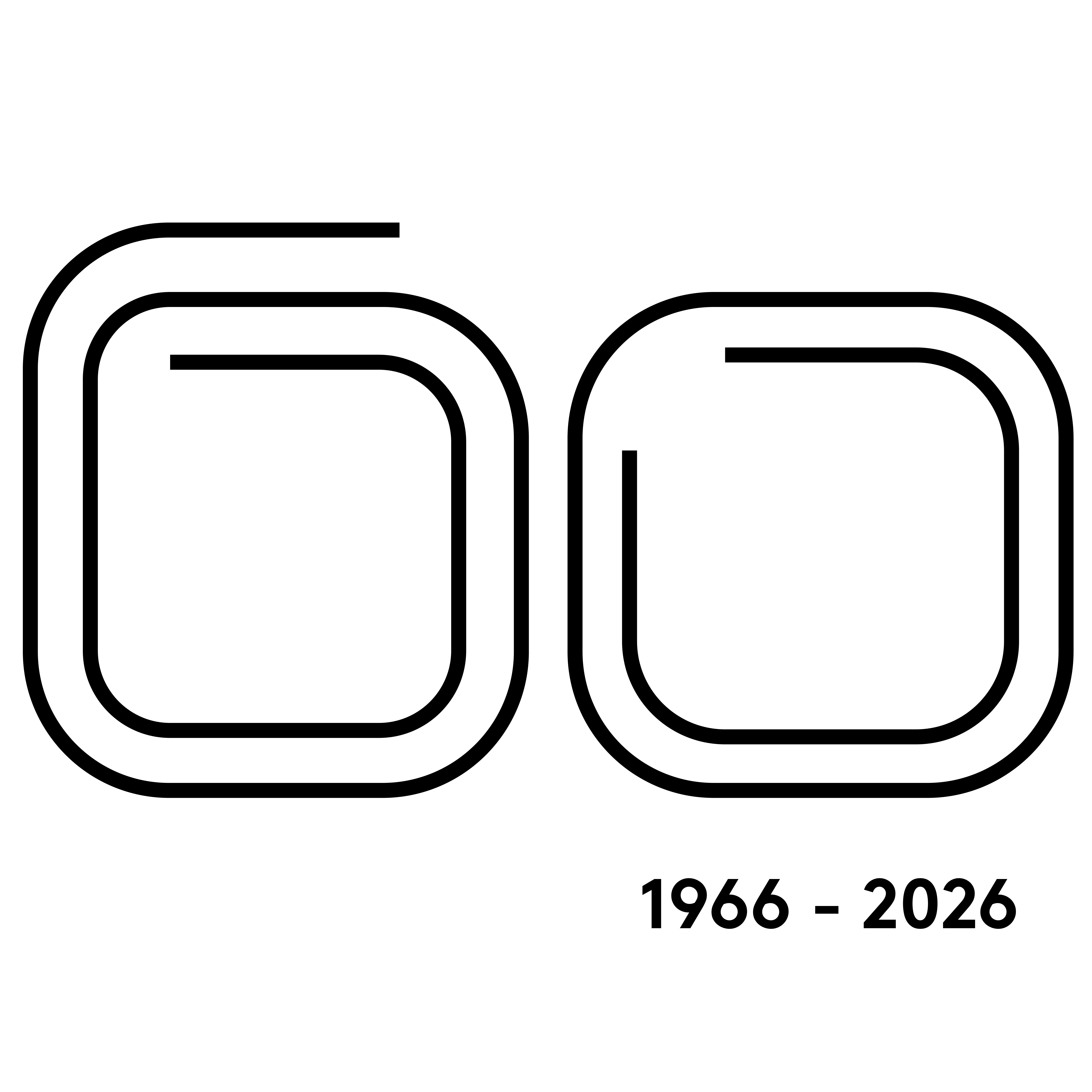 Logo for SDU's 60th anniversary