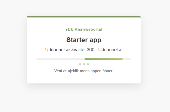 SDU's Analyseportal