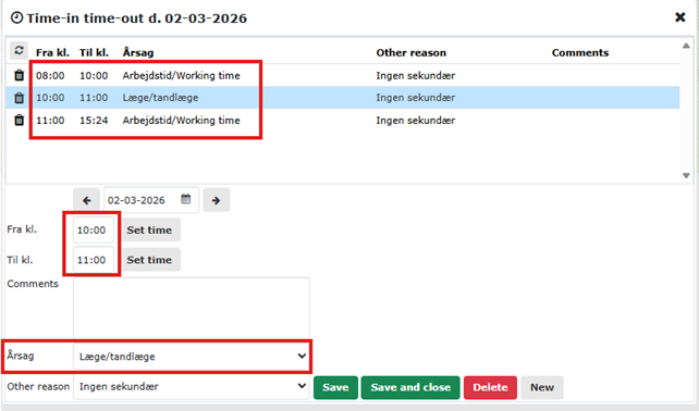 time registration during doctor visits part 1