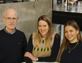 De tre medarbejdere fra ForbedringsHub'en. Fra venstre: Jørgen Ejler, Stinne Skydt og Lærke Rasmussen.