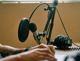 Udstyr til lydoptagelse.