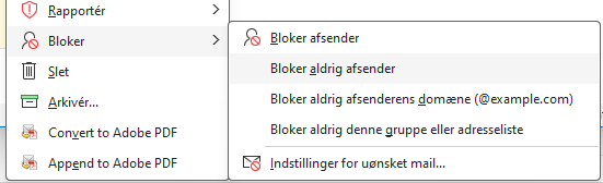 Billede af hvordan du fremadrettet kan modtage en mail der ellers ville lande i karantæne