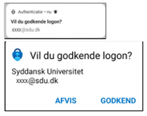 Godkende login