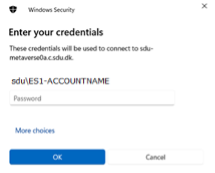 Enter your credentials