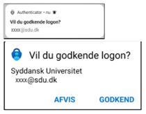 Godkende login