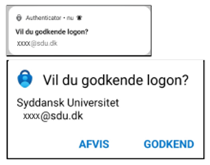 Godkende login