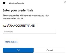 Enter your credentials