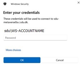 Enter your credentials