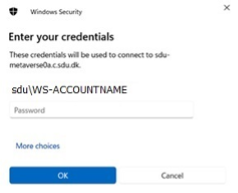 Enter your credentials