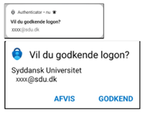 Godkende login