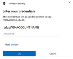 Enter your credentials