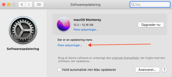 Opdater Mac uden at opgradere til nyeste OS