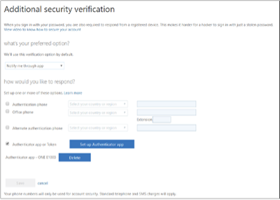 Additional security verification