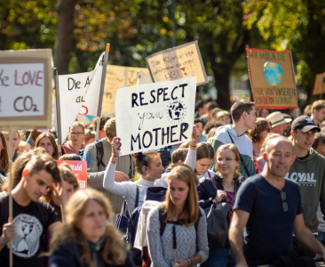 Image of people in demonstration