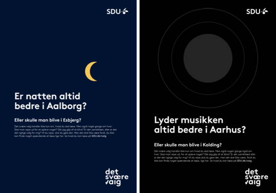 billedet viser fotos af videlayouts forslag