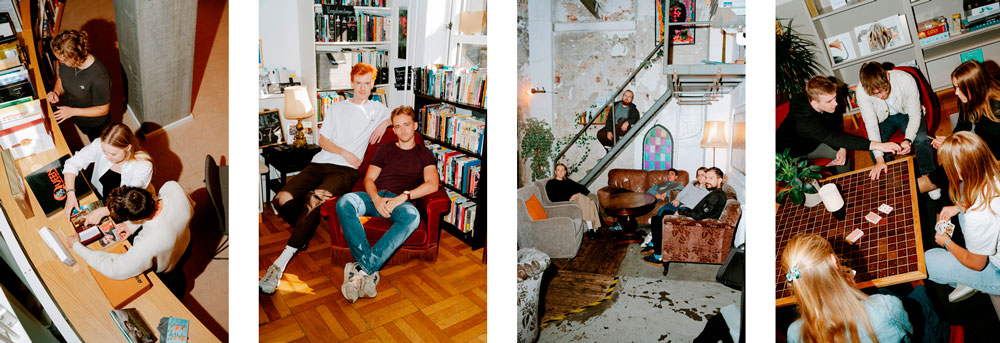 Pictures showing Røst's work for SDU