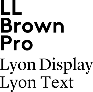 skrifttype eksempler brown og lyon